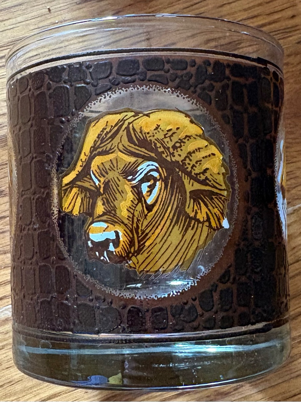 Libbey’s Mid-Century Modern "African Safari" lowball/tumbler glasses, 1960’s - Picture 3 of 7